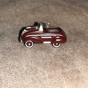 Vintage Maroon Toy Car Charm